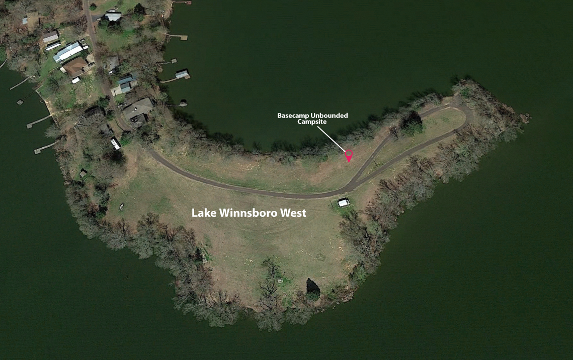 Satellite Image - Lake Winnsboro West Campsite